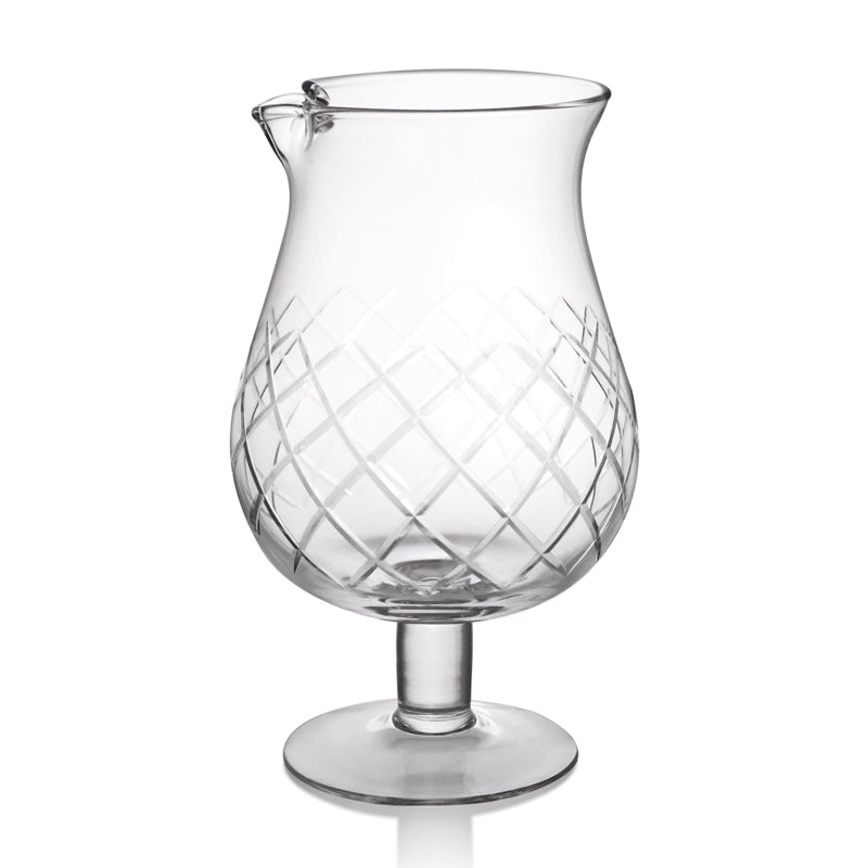 BarConic® Stemmed Diamond Pattern Mixing Glass - 1301ml (44oz.)