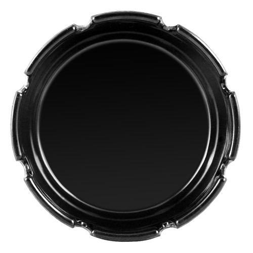 Ashtray - Black Plastic - 4 inch Diameter