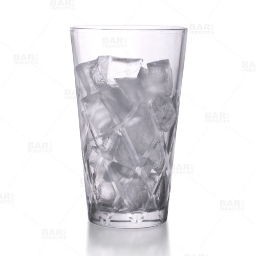 BarConic® 16 oz Boston Mixing Glass - Diamond Pattern