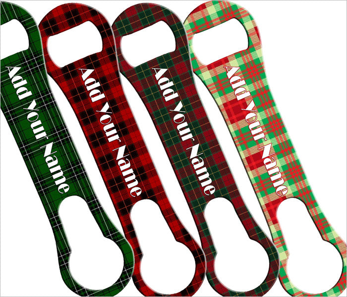 ADD YOUR NAME  V-Rod® Bottle Opener – Winter Plaids