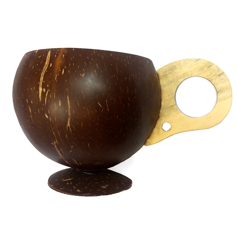 BarConic® Real Coconut Cup with Handle - 14oz.