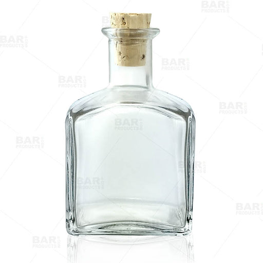 Tall Square Glass Bottle, 17 oz.