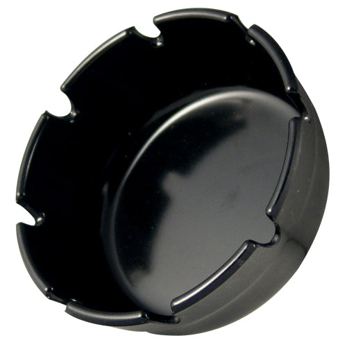 Ashtray - Black Plastic - 4 inch Diameter