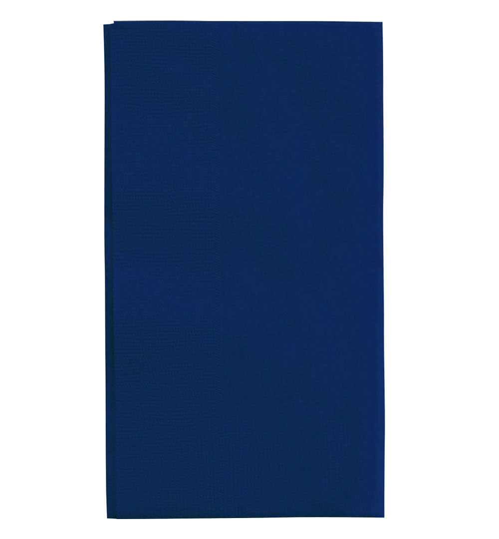 BarConic® 15” x 17” 2-PLY Colored Paper Dinner Napkins – DARK BLUE – Pack of 100