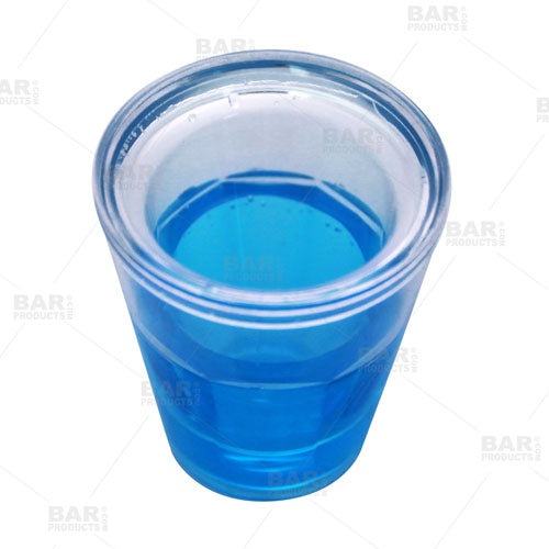 BarConic® 1.5 oz Plastic Shot Glass with Double Wall - Blue