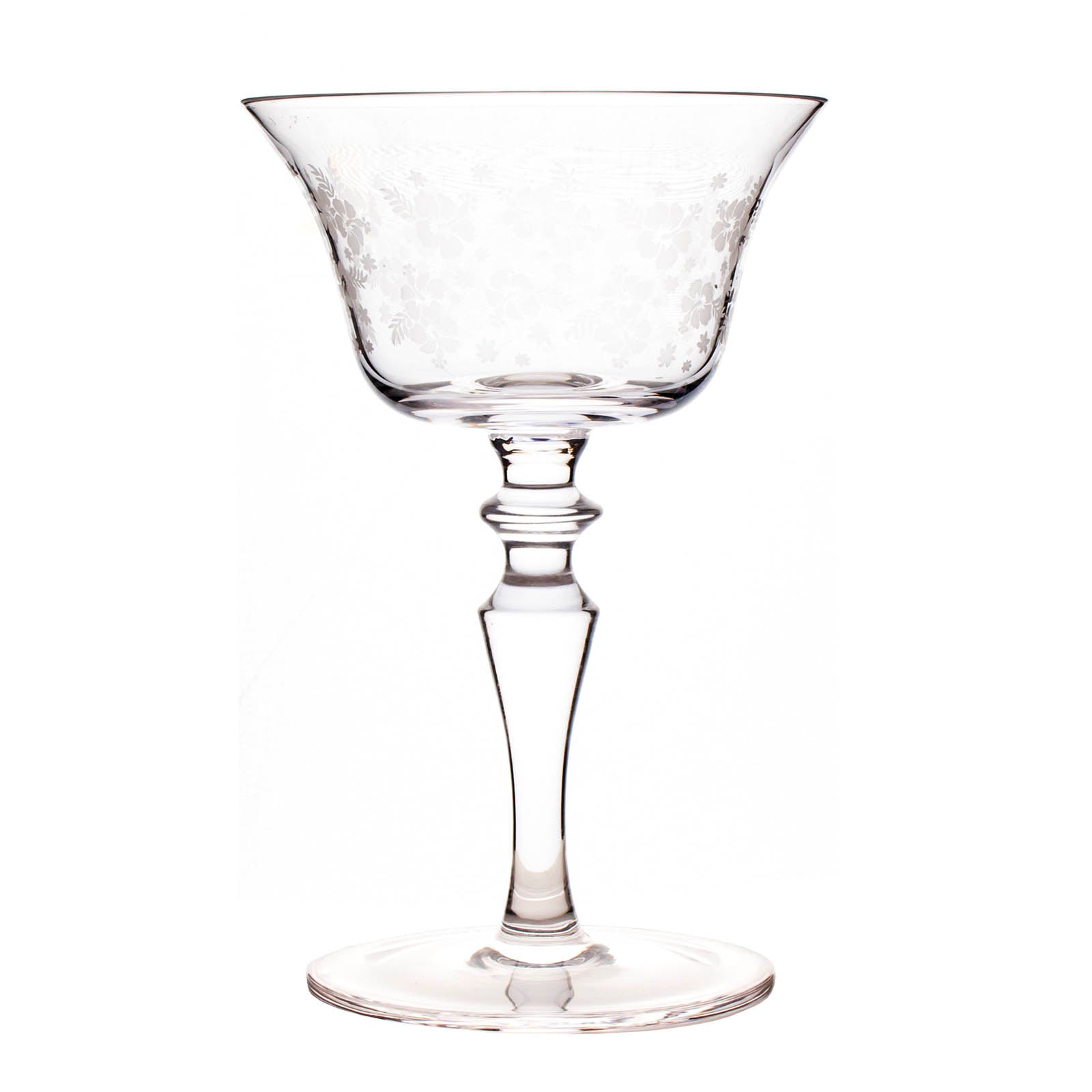 BarConic® Etched Vintage Cocktail Glass 4.5 ounce