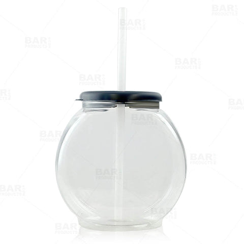 32 oz Plastic Drink Buckets with Lids & Straws - ASAW012 - IdeaStage  Promotional Products
