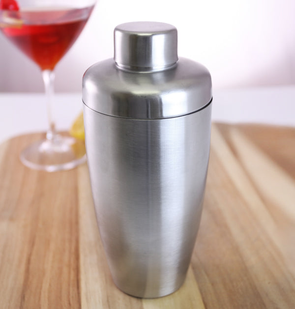 3 Piece Stainless Steel Flat Top Cocktail Shakers