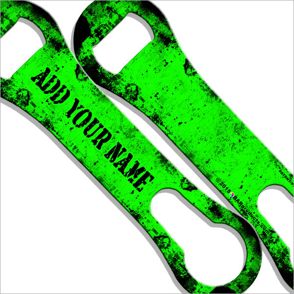 ADD YOUR NAME V-ROD® Bottle Opener – Grunge – Several Color Options