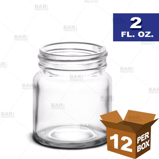 12-Pack Mini Mason Jar Shot Glasses with Lids, Bulk 2 Ounce