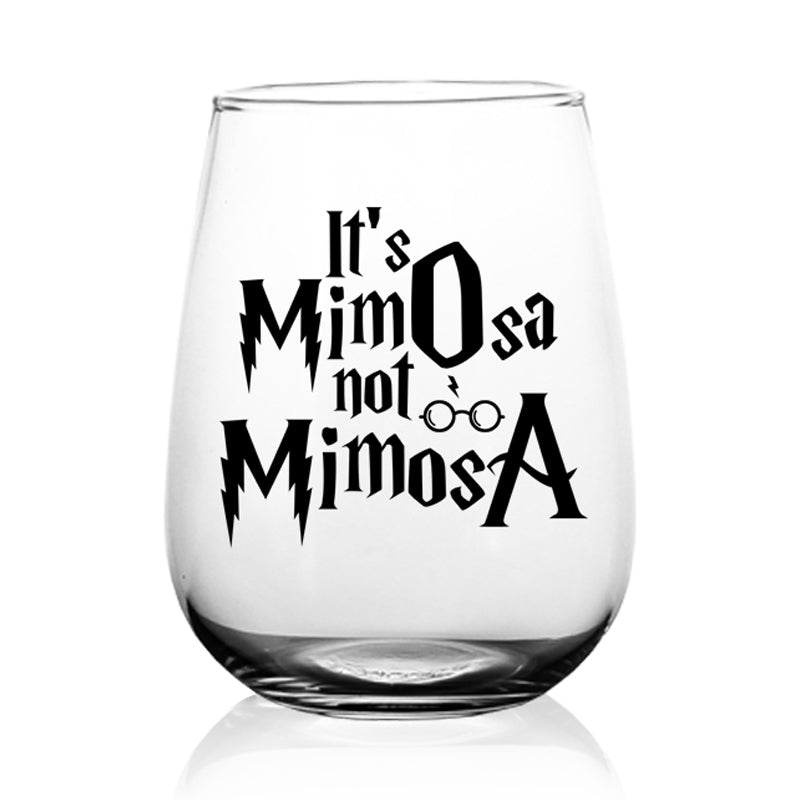 BarConic® Glassware - It's Mimosa Stemless Wine Glass