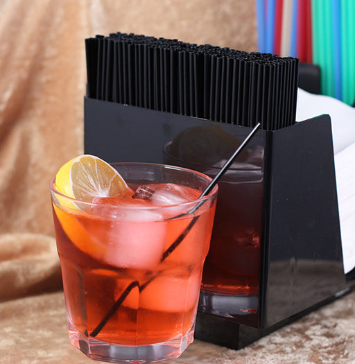 Red Collins Straws (Unwrapped, 7-7/8 Long, 500/pack)