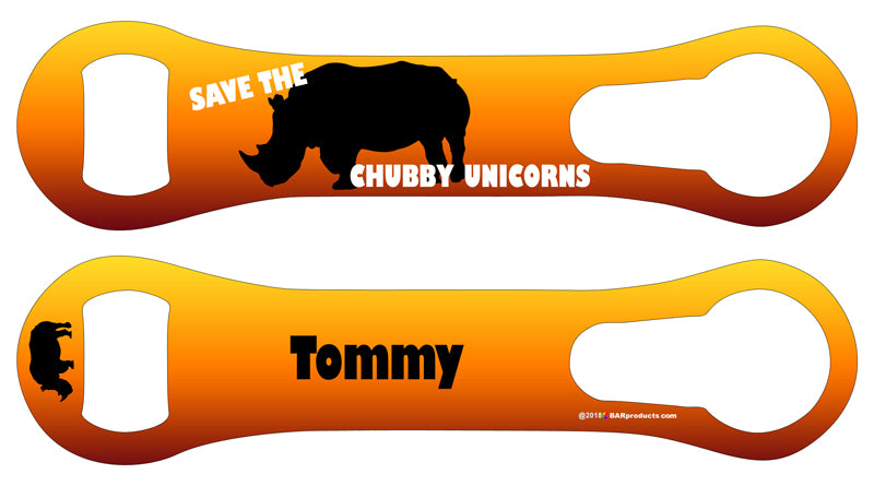 ADD YOUR NAME V-Rod® Bottle Opener – Save the Chubby Unicorns