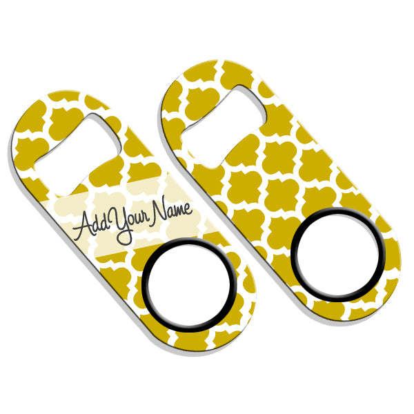 ADD YOUR NAME Mini Bottle Opener – Moroccan Patterns