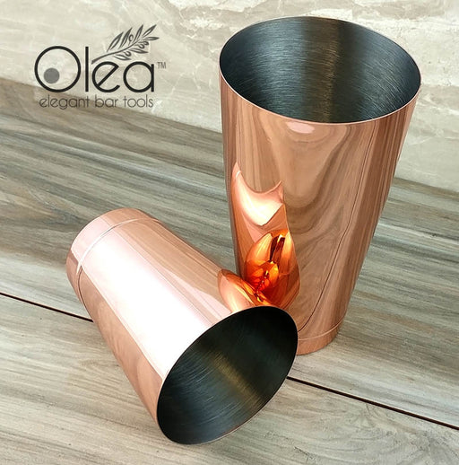 Olea™ 3-Piece Cocktail Shaker Deluxe - Gold Plated - 24 ounce