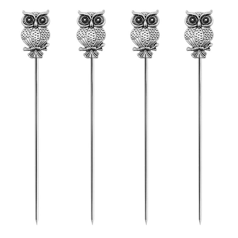 BarConic® Owl Cocktail Picks - 4 Pack