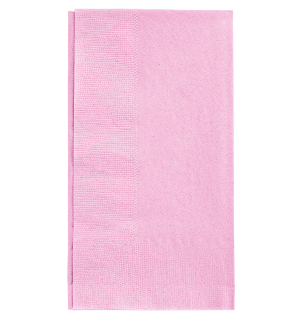 BarConic® 15” x 17” 2-PLY Colored Paper Dinner Napkins – PINK – Pack of 100