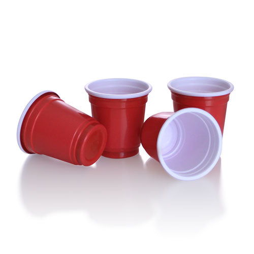 BarConic® 2 oz. Red Plastic Cups - 200 Count