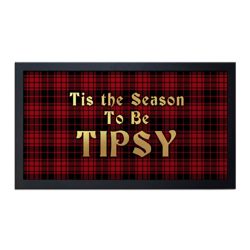 Bar Service Mat - Tis the Season to be Tipsy - 17.25