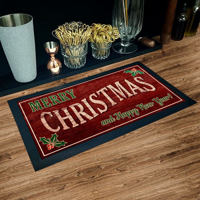 Bar Service Mat - Merry Christmas - 17.25