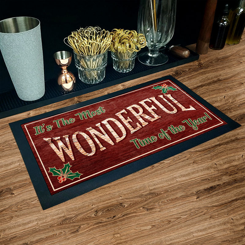 Bar Service Mat - Wonderful Time of the Year - 17.25