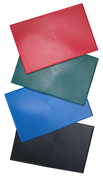 Choice 12 x 12 Black Interlocking Bar Mat - 12/Pack