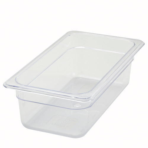 1/3 Size Clear Polycarbonate Food Pans with Lids (Various Sizes)