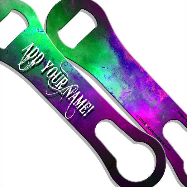 ADD YOUR NAME - V-ROD® Bottle Opener – Space Design – Several Color Options