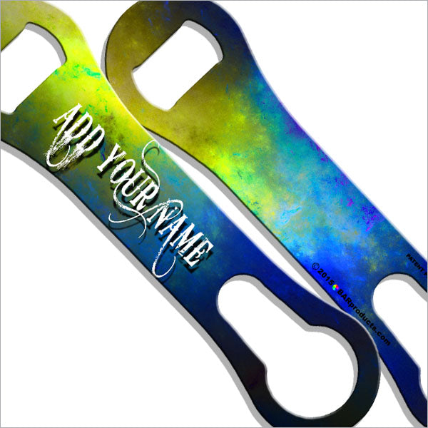 ADD YOUR NAME - V-ROD® Bottle Opener – Space Design – Several Color Options