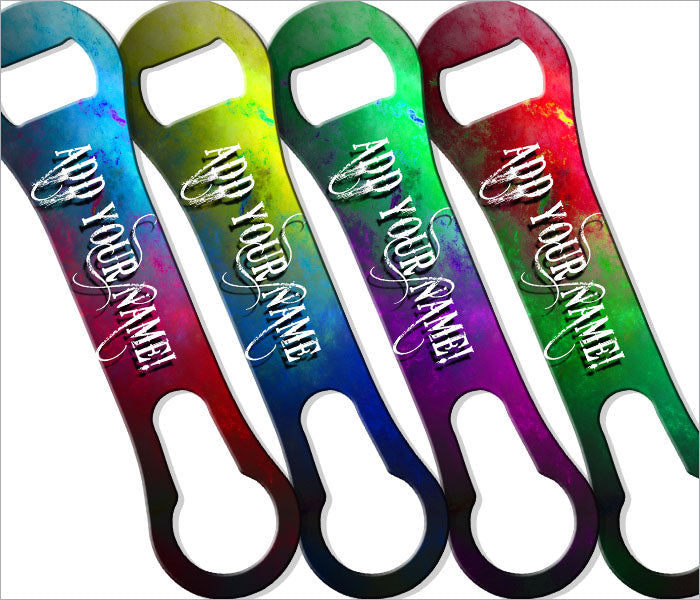 ADD YOUR NAME - V-ROD® Bottle Opener – Space Design – Several Color Options