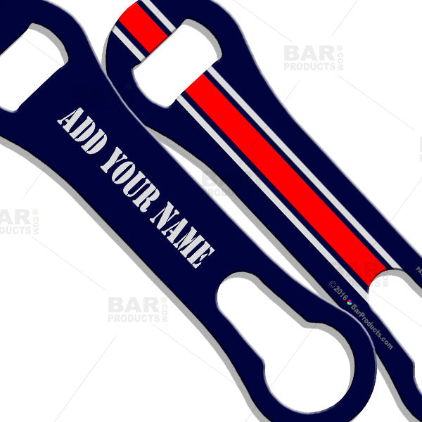 ADD YOUR NAME V-Rod® Bottle Opener - Sports Theme (Several Colors Available)