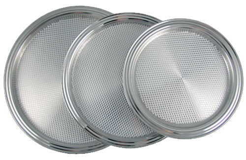  Hbluefat 2pcs Silvery Stainless Steel Tray for Serving