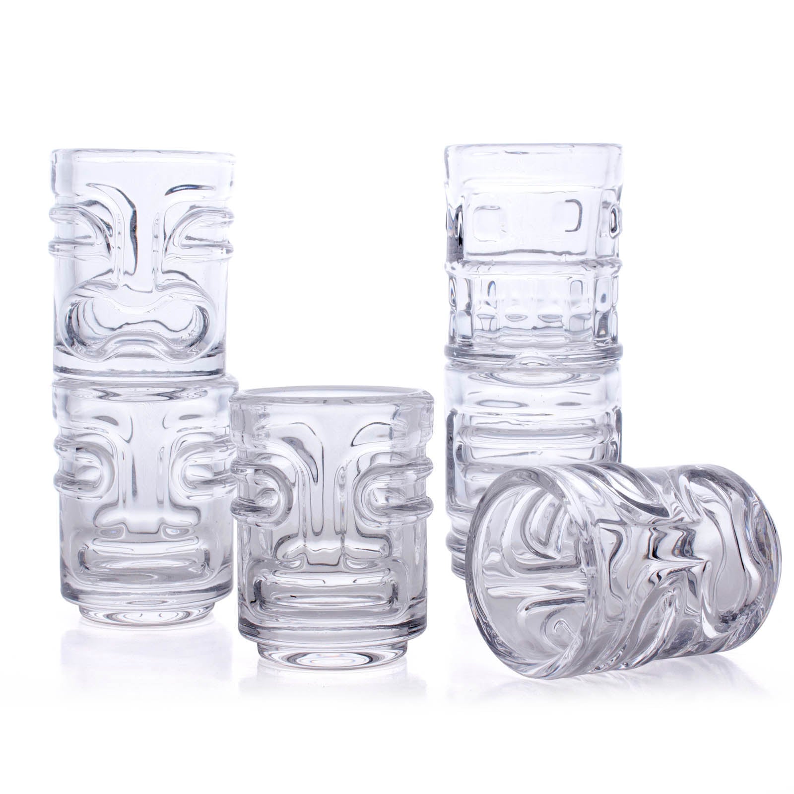 BarConic® Tiki Shot Glass Set - Stackable - 12 Pack