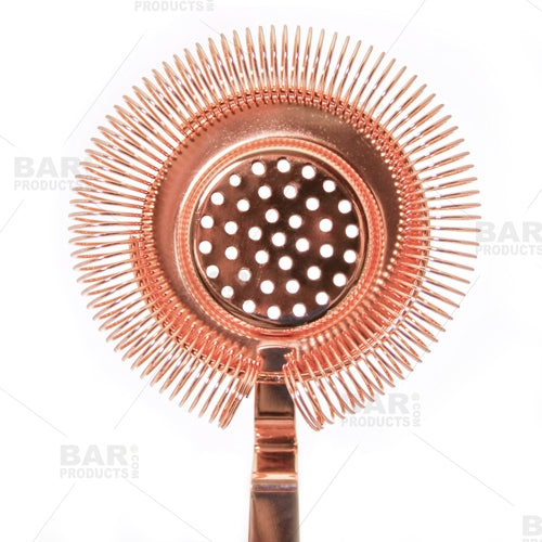 BarConic® Long Ridged Handle No Prong Strainer - Copper