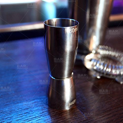  Stainless Steel Cocktail Jigger, Cocktail Measuring Jigger  Double Sided Stainless Steel Shot Measure Jigger with Scale for Home Bar  (Black Plating): Home & Kitchen