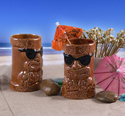 BarConic® Tiki Drinkware - Ceramic Miniman - 4.5 ounce