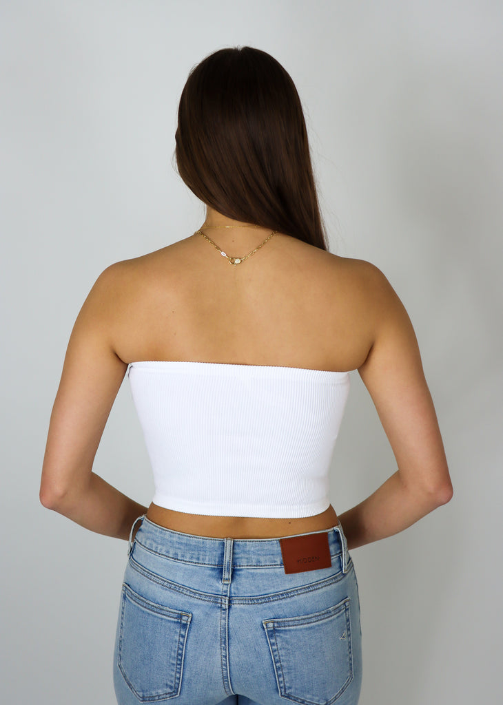 Spring Breeze Tube Top ☆ White – Rock N Rags