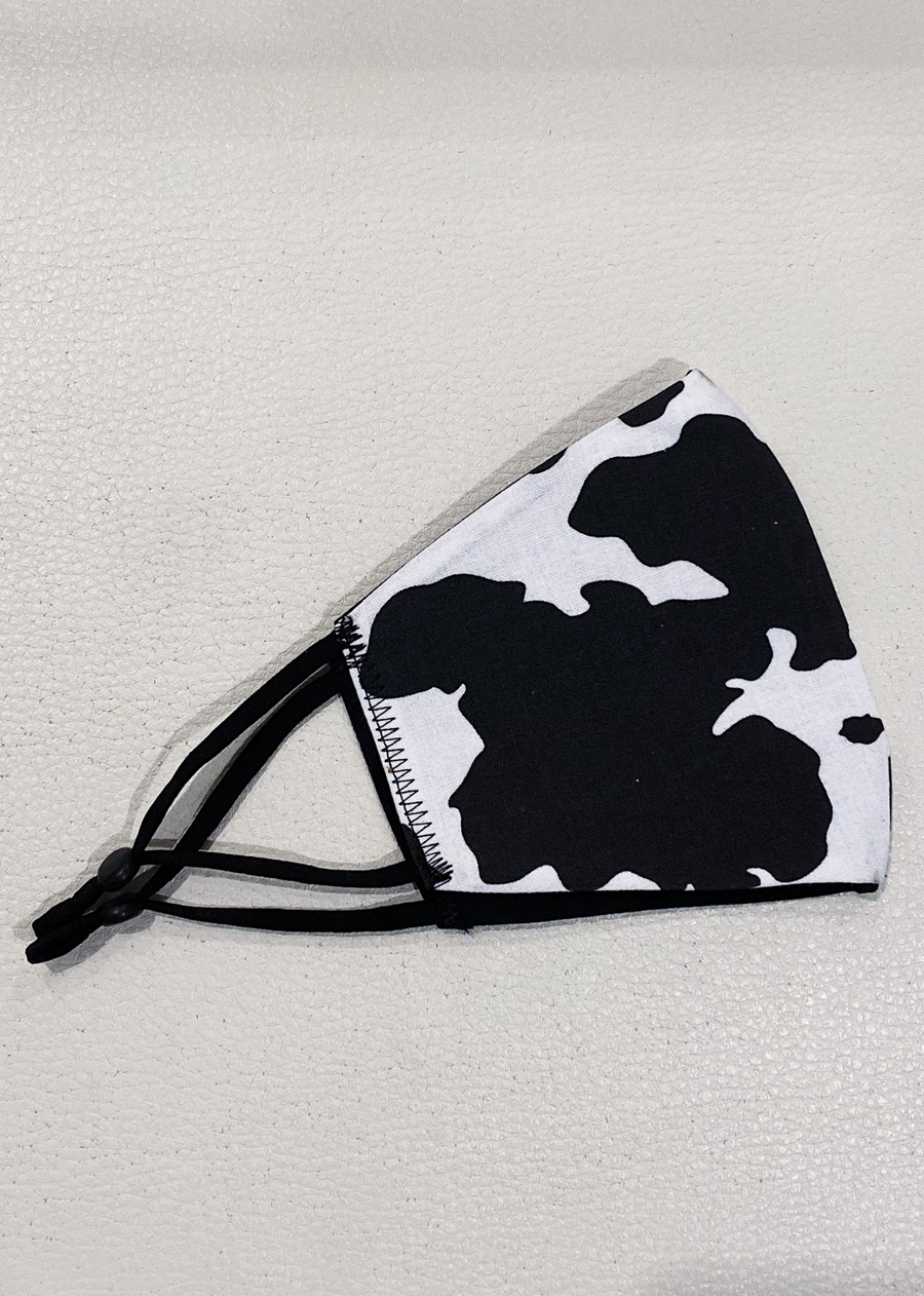 Moo Moo Face Mask ★ Cow Print – Rock N Rags