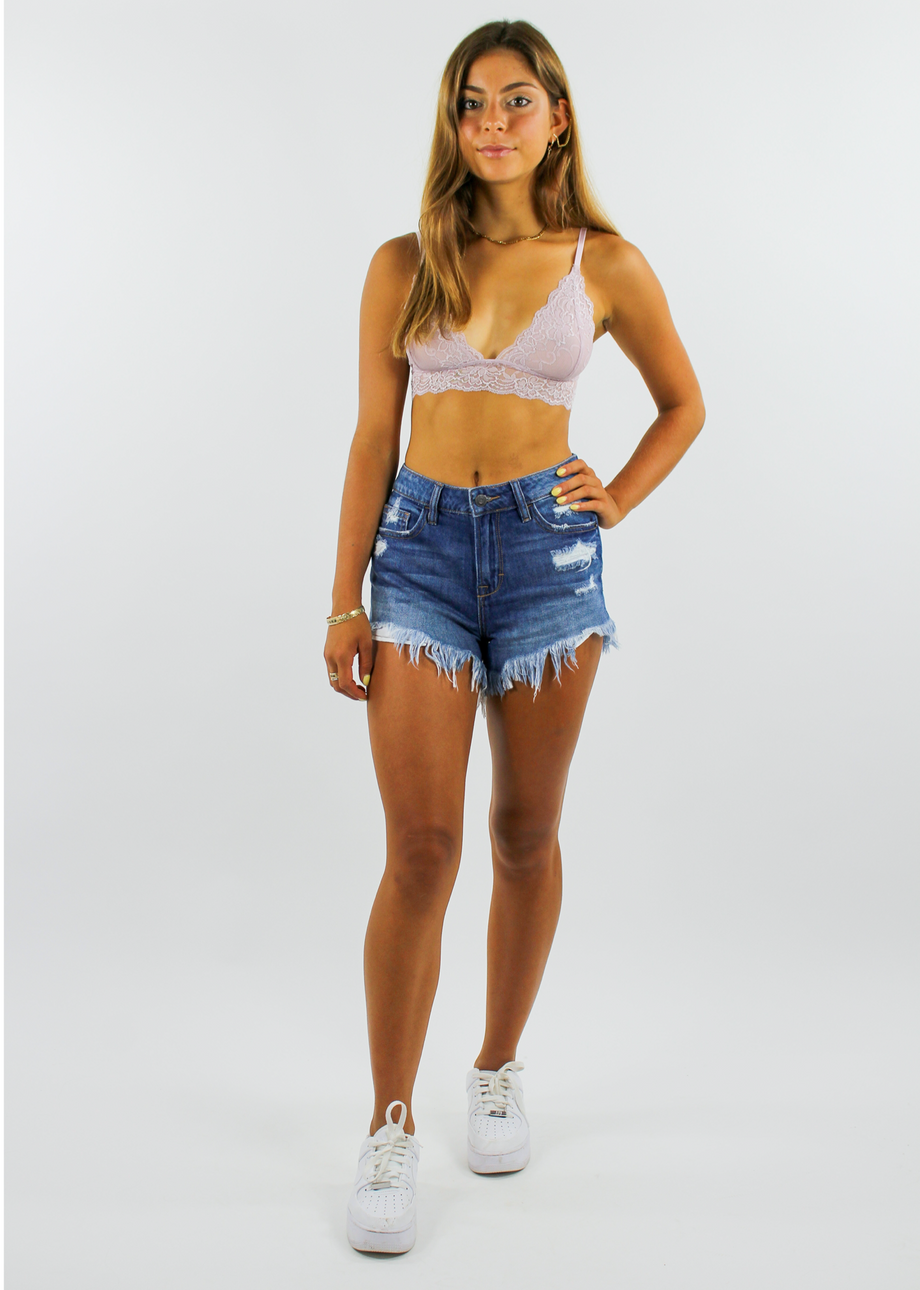 Baby I Love You Jean Shorts ☆ Light Wash – Rock N Rags
