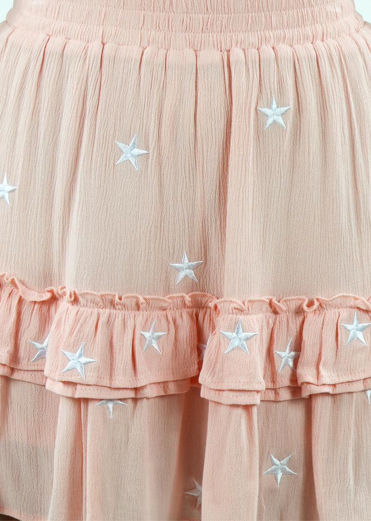 Dancing In The Moonlight Skirt Rock White Stars Rags Black – ☆ N With