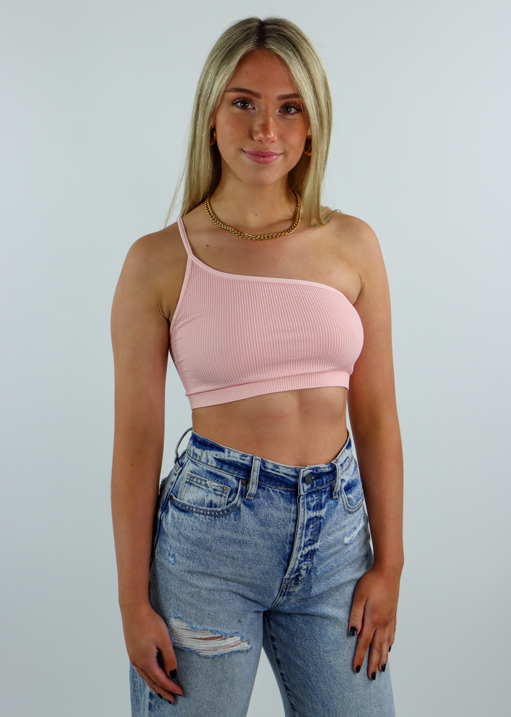 Spaghetti Strap Tank Crop Top in Lavender – Shop Hearts