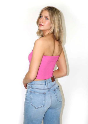 Spring Breeze Tube Top ★ Pink