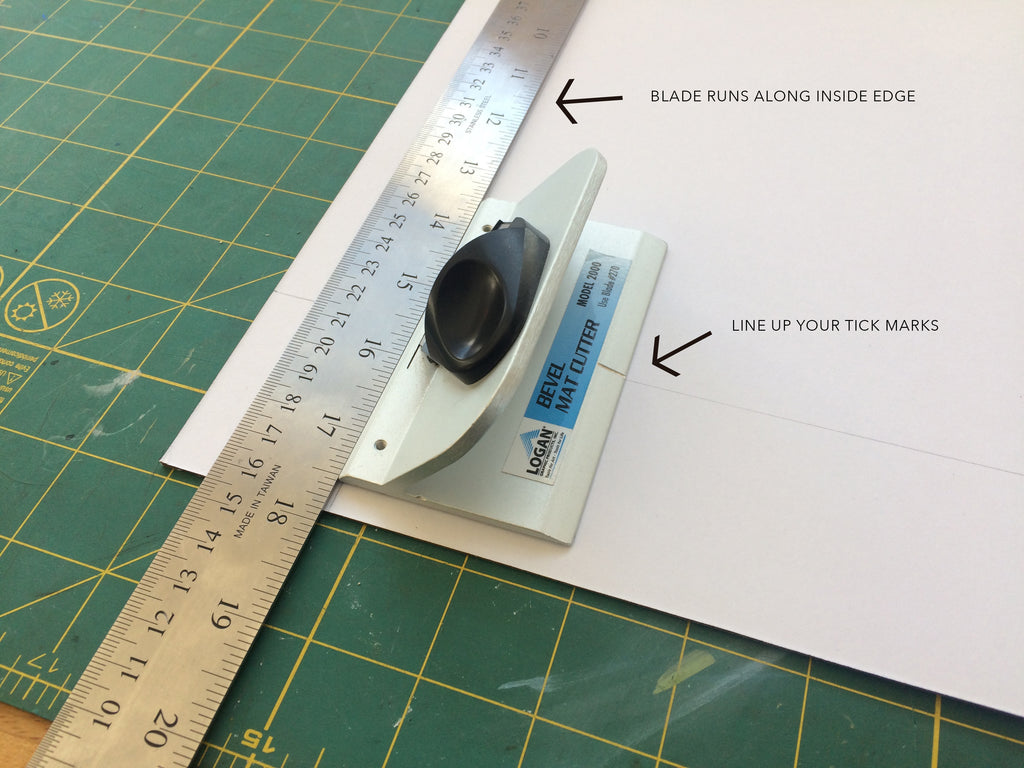 How to Cut a Mat for Framing – Lucky Bat Paper Co.