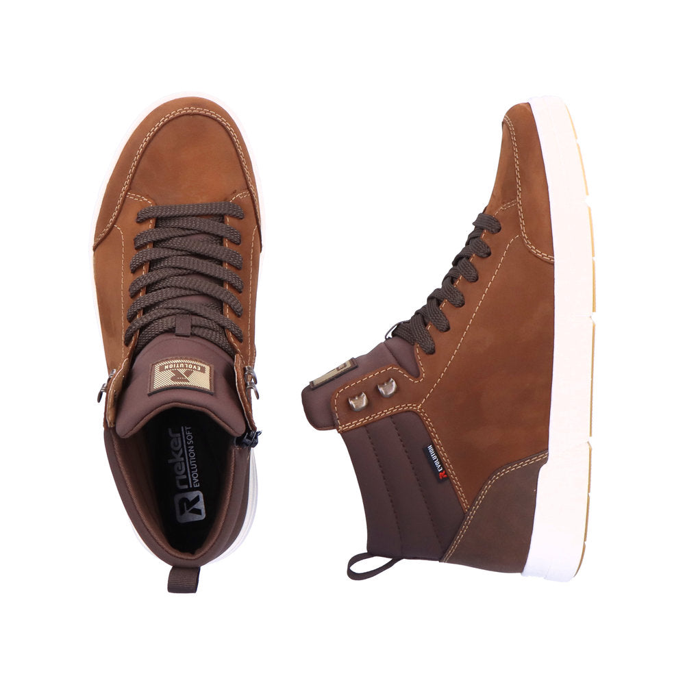 escaleren spreiding bespotten Rieker Evolution 07100 brown hi-top sneaker boots – Arnouts Shoes