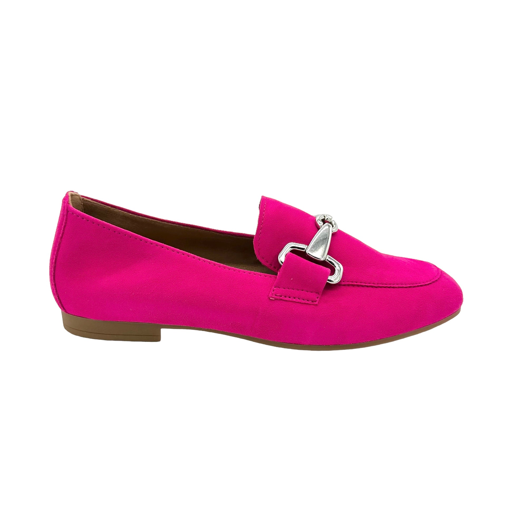 Gabor Jangle 25.211 soft summer suede loafers in fuchsia pink suede ...