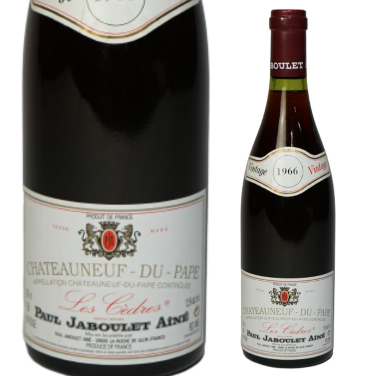 1966年 シャトーヌフ デュ パプ ルージュ レ セードル ポール ジャブレ エネ 1966 Chateauneuf Du Pape Le 海外酒販株式会社 Kaigai Fine Wine Store