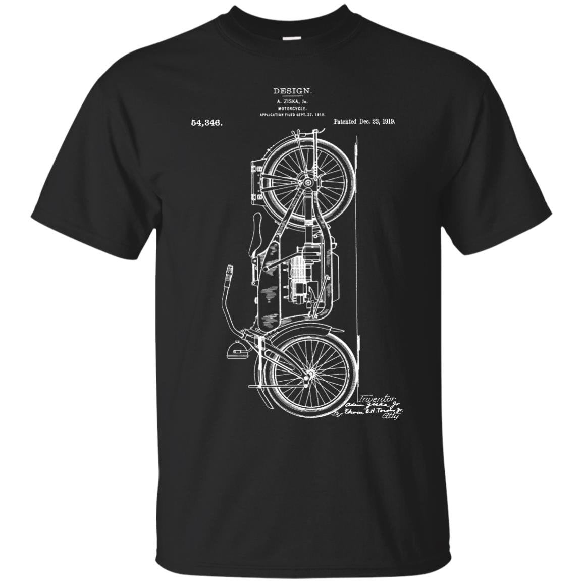 Motorcycle Patent Drawing 1919 T Shirt