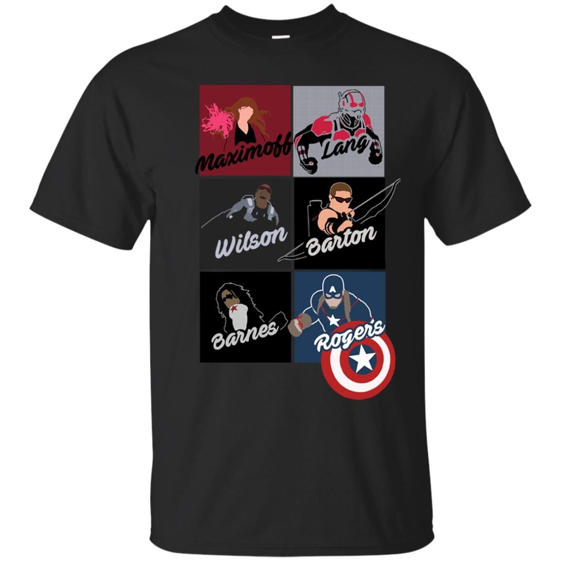 Team Captain America Boxes T Shirt