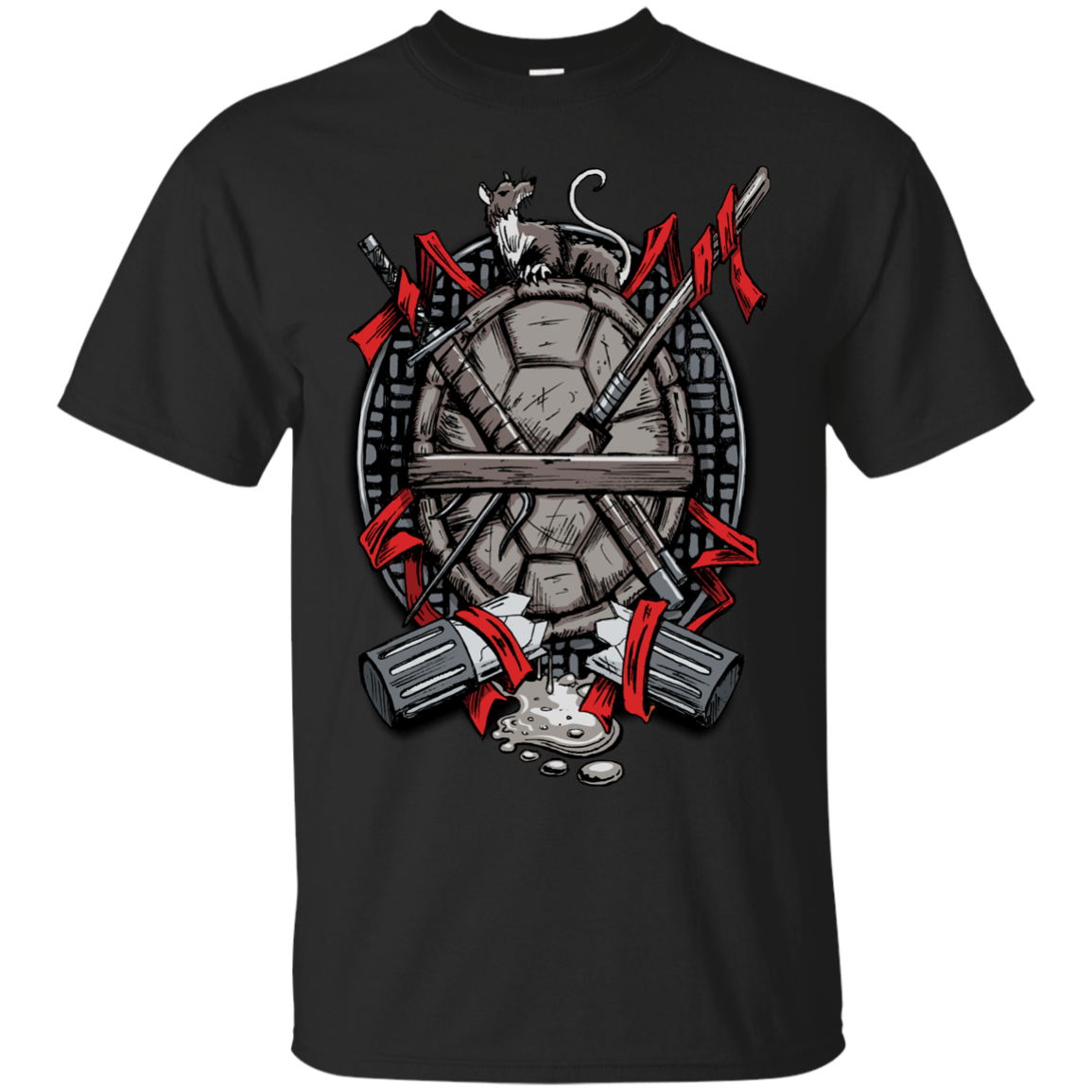 Turtle Family Crest (comic Colors) T-shirt