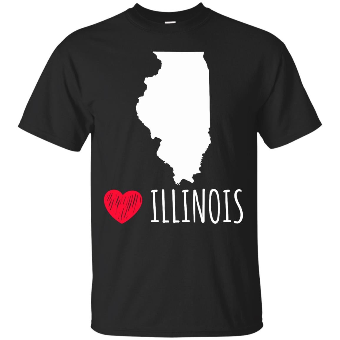 Love Heart Illinois T Shirt